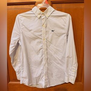 Vineyard Vines Blue and White Checkered Shirt